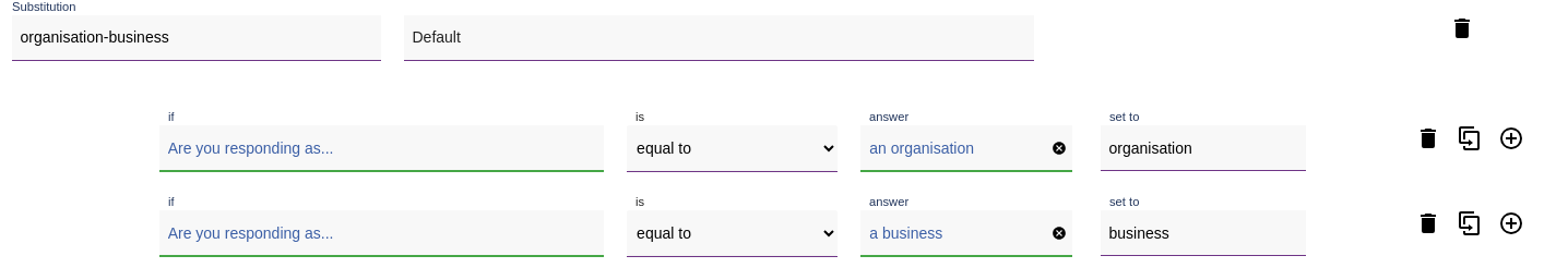 Substitutions logic 2